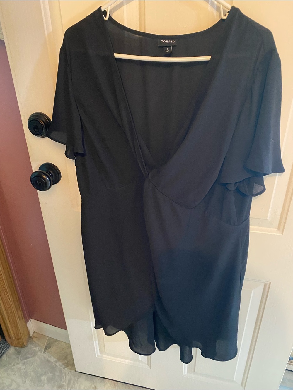Torrid Black Chiffon shirt